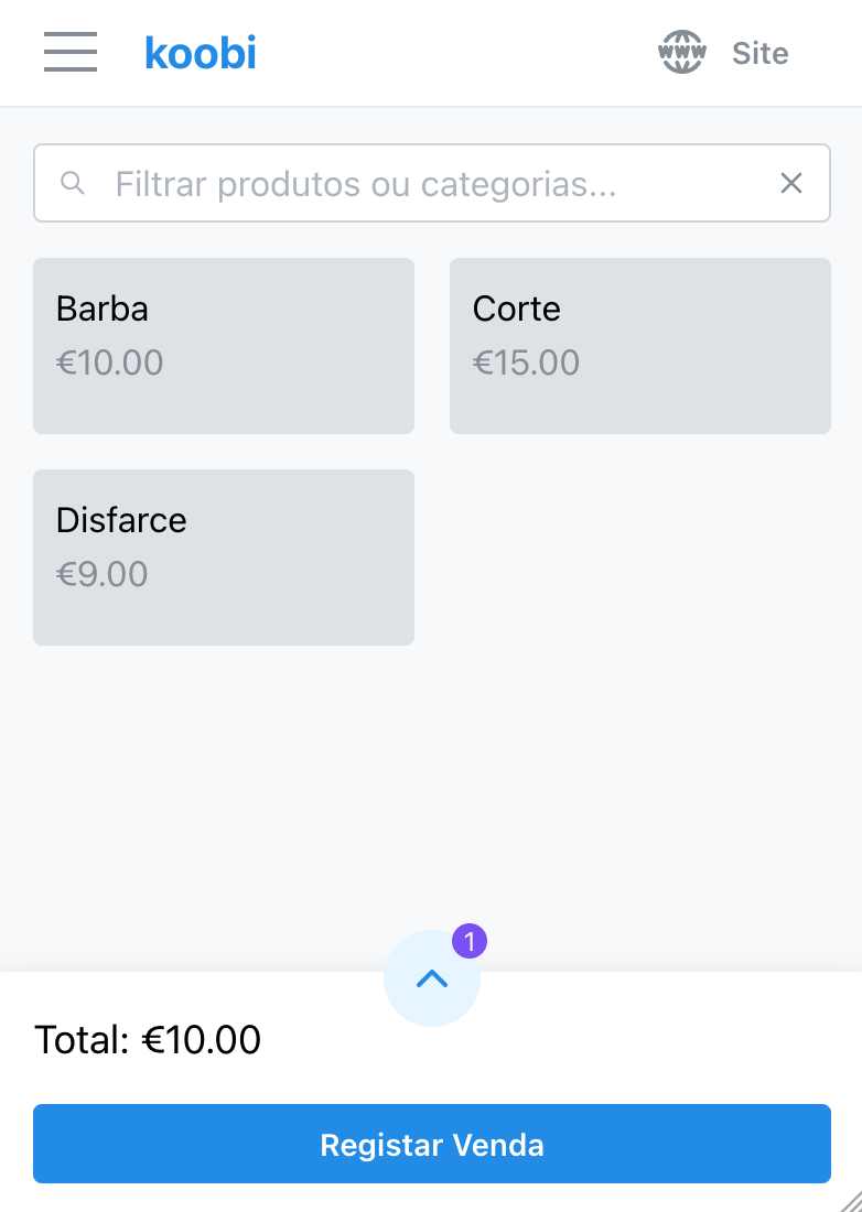 Registo de Vendas